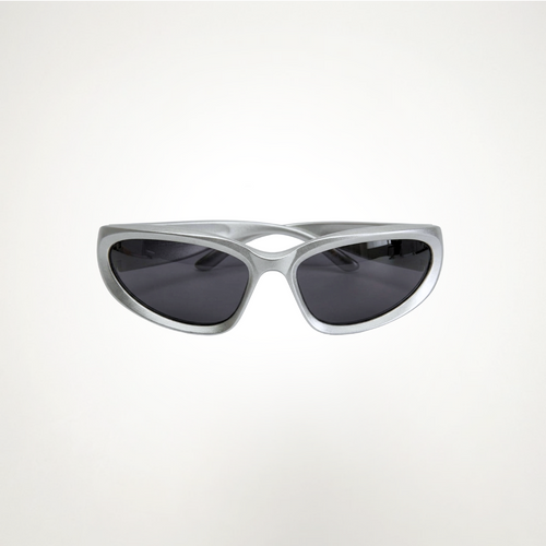 SILVER FRAME + BLACK GLASS